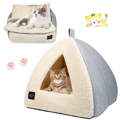 2-in-1 Cozy Cat Bed