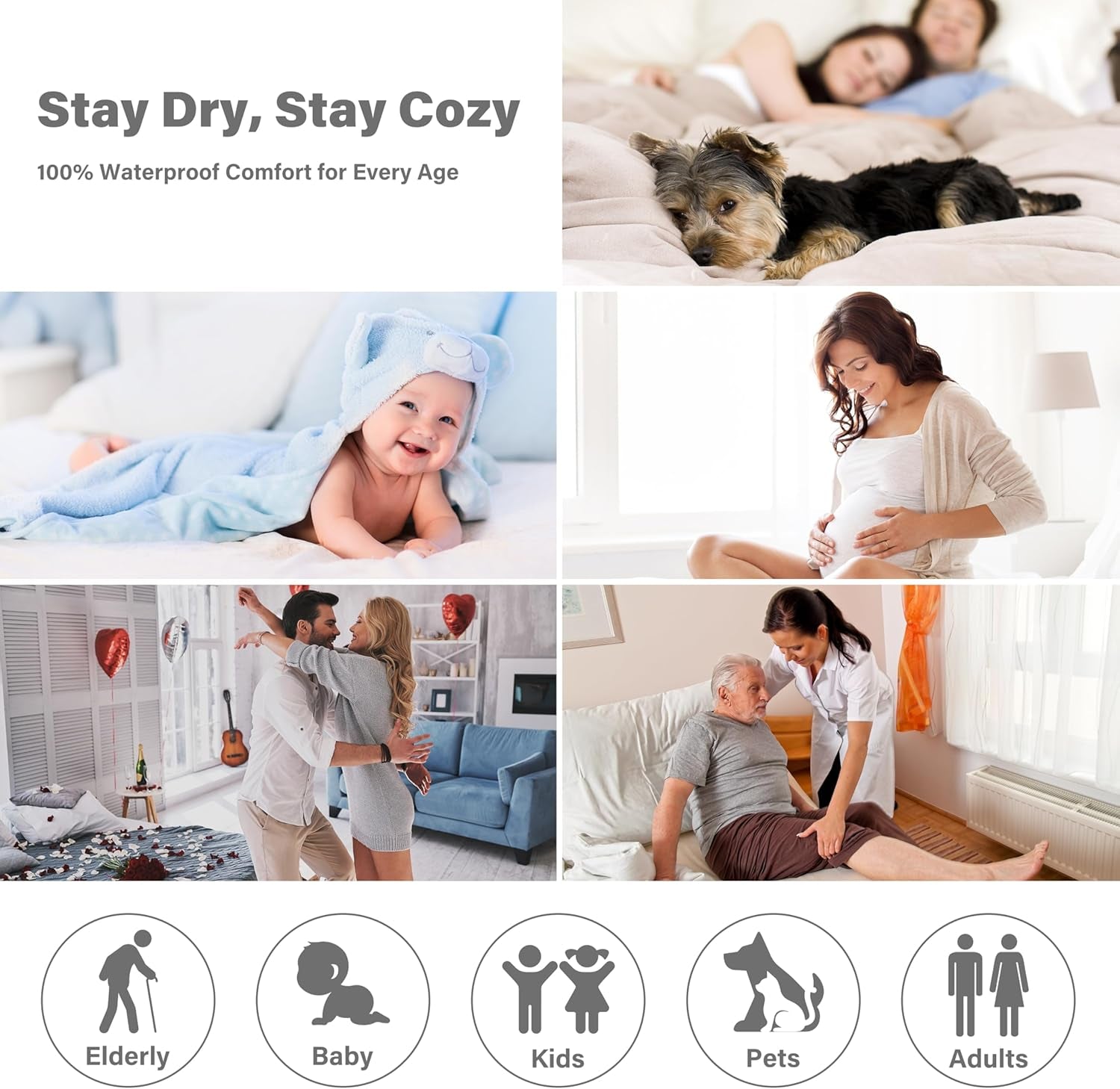 Large Waterproof Pet Blanket for Bed & Couch