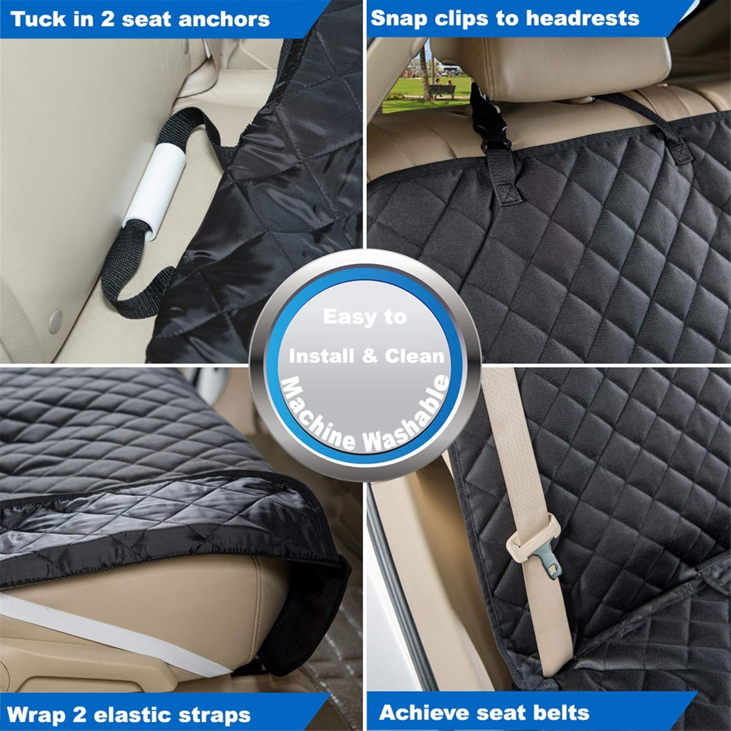 Waterproof Dog Back Seat Cover