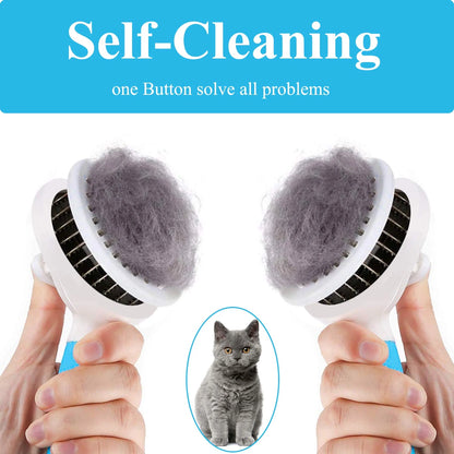Self-Cleaning Slicker Brush