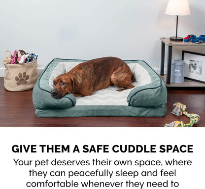 Small Memory Foam Dog Bed with Washable CoverD