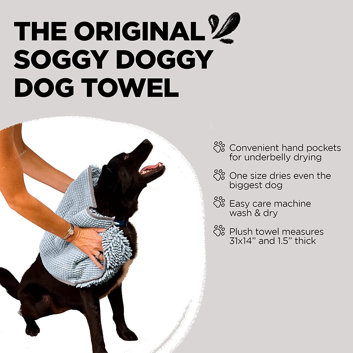 Quick-Dry Microfiber Dog Towel