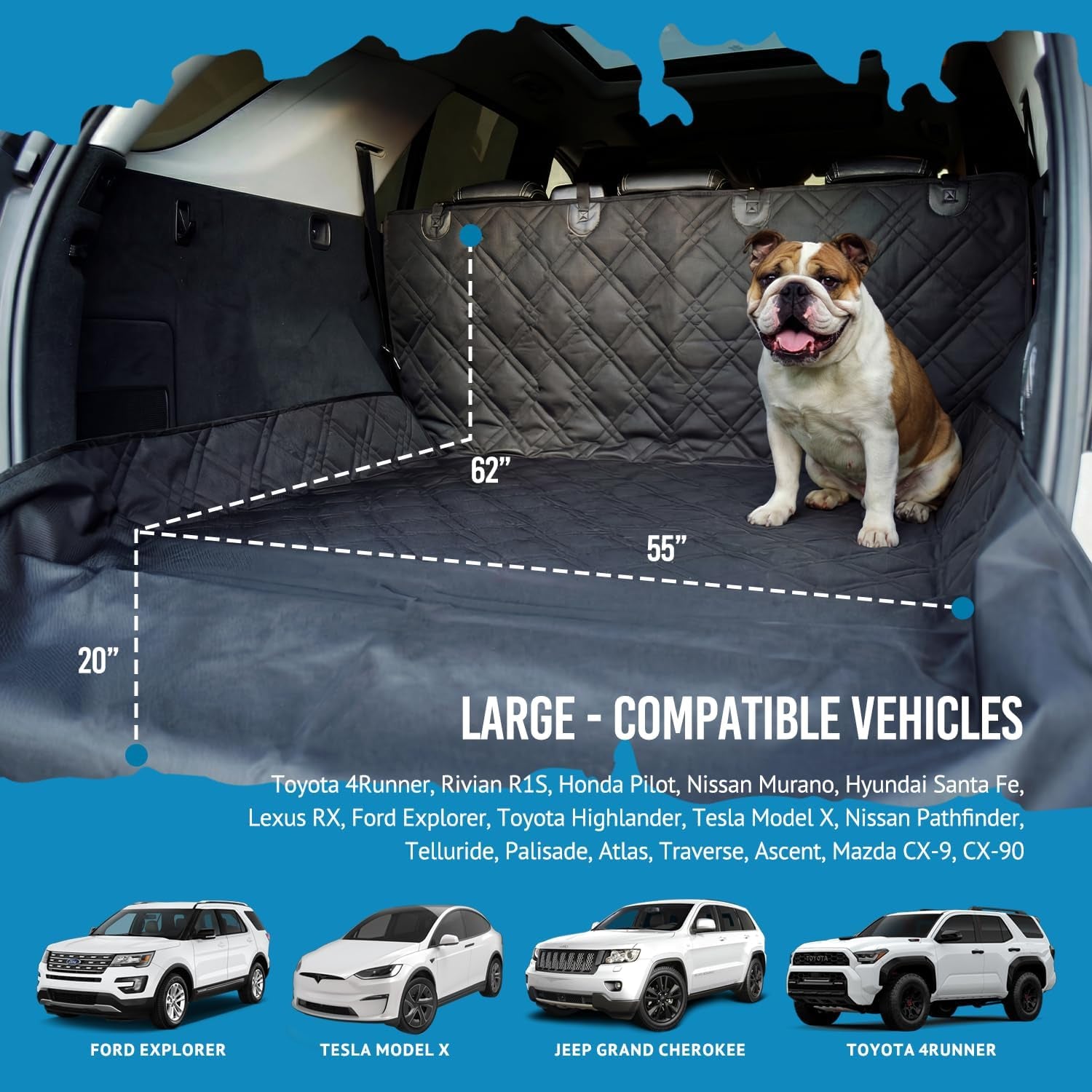 Waterproof SUV Cargo Liner for Dogs