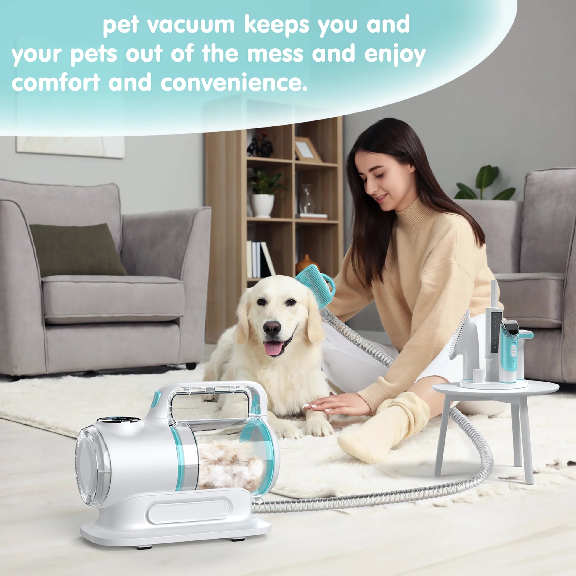 Pet Grooming Vacuum 6-1 Kit