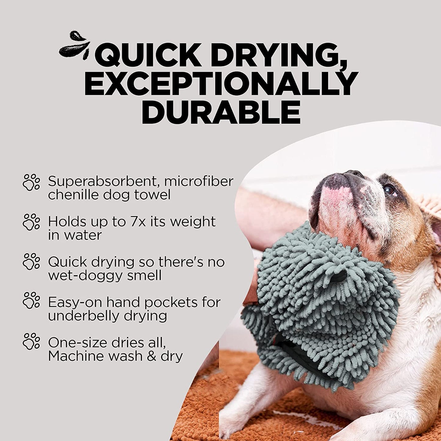 Quick-Dry Microfiber Dog Towel
