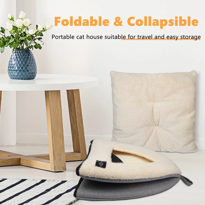 2-in-1 Cozy Cat Bed