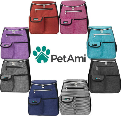 27L Dog Travel Backpack with Food Containers & Bowls