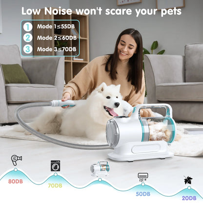 Pet Grooming Vacuum 6-1 Kit