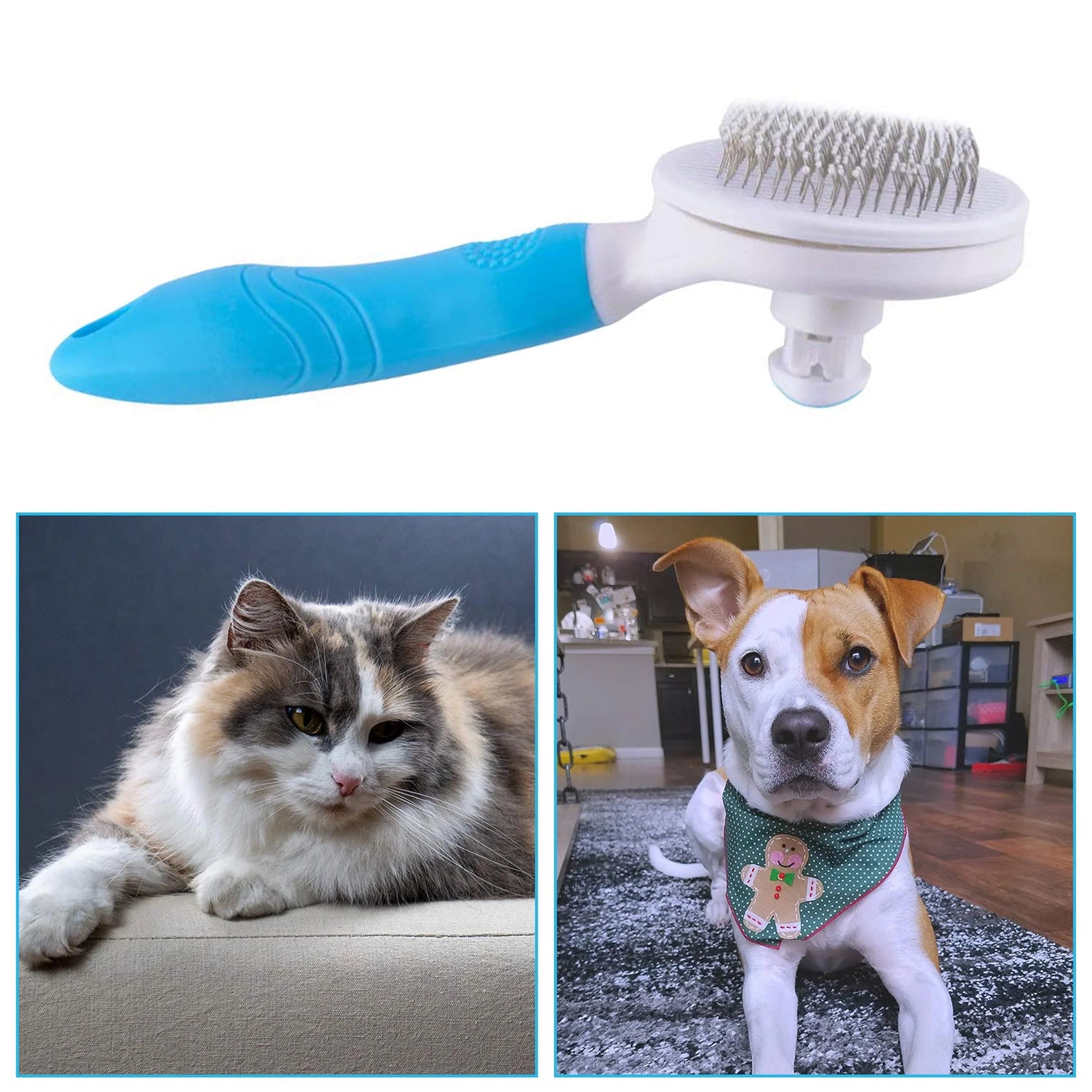 Self-Cleaning Slicker Brush