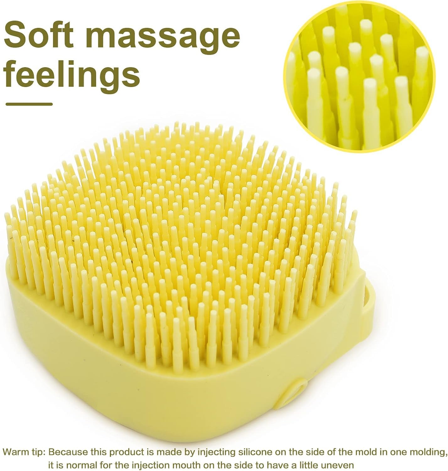 Pet Bath Brush with Shampoo Dispenser