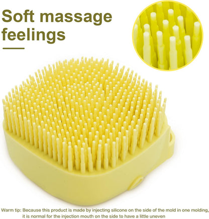 Pet Bath Brush with Shampoo Dispenser