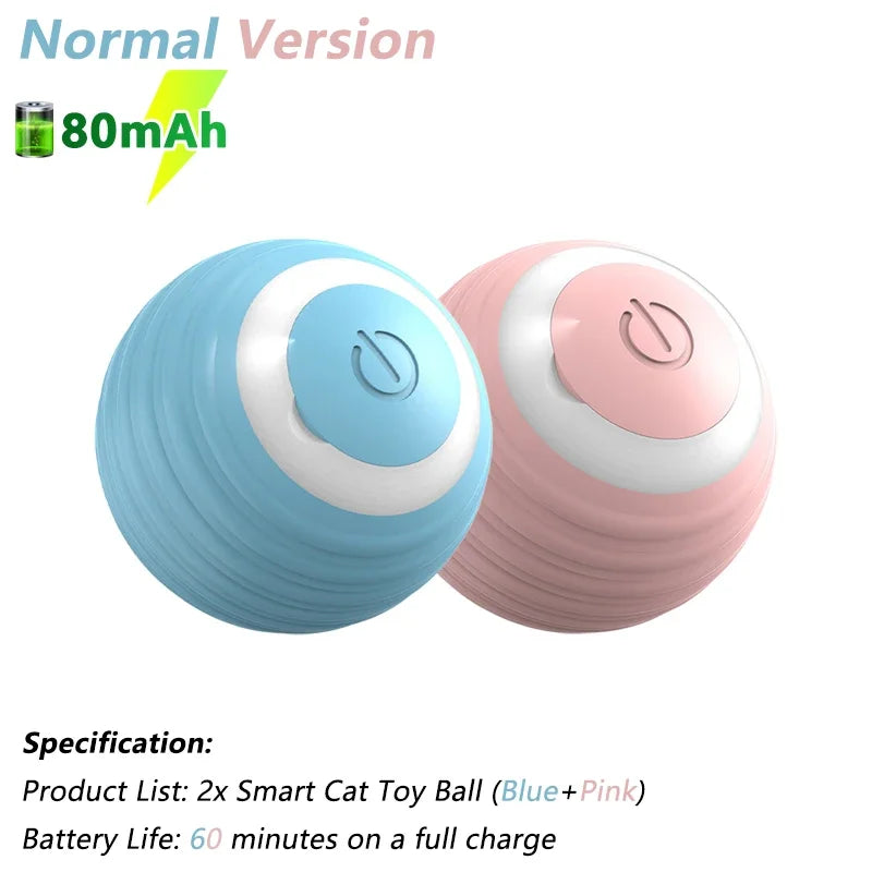Rechargeable Interactive Cat Ball Toy for Indoor Cats