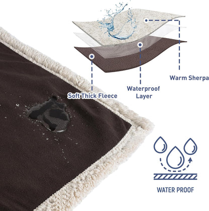 Large Waterproof Pet Blanket for Bed & Couch