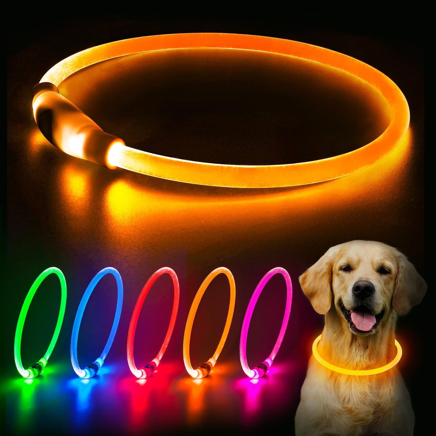 Rechargeable LED Dog Collar