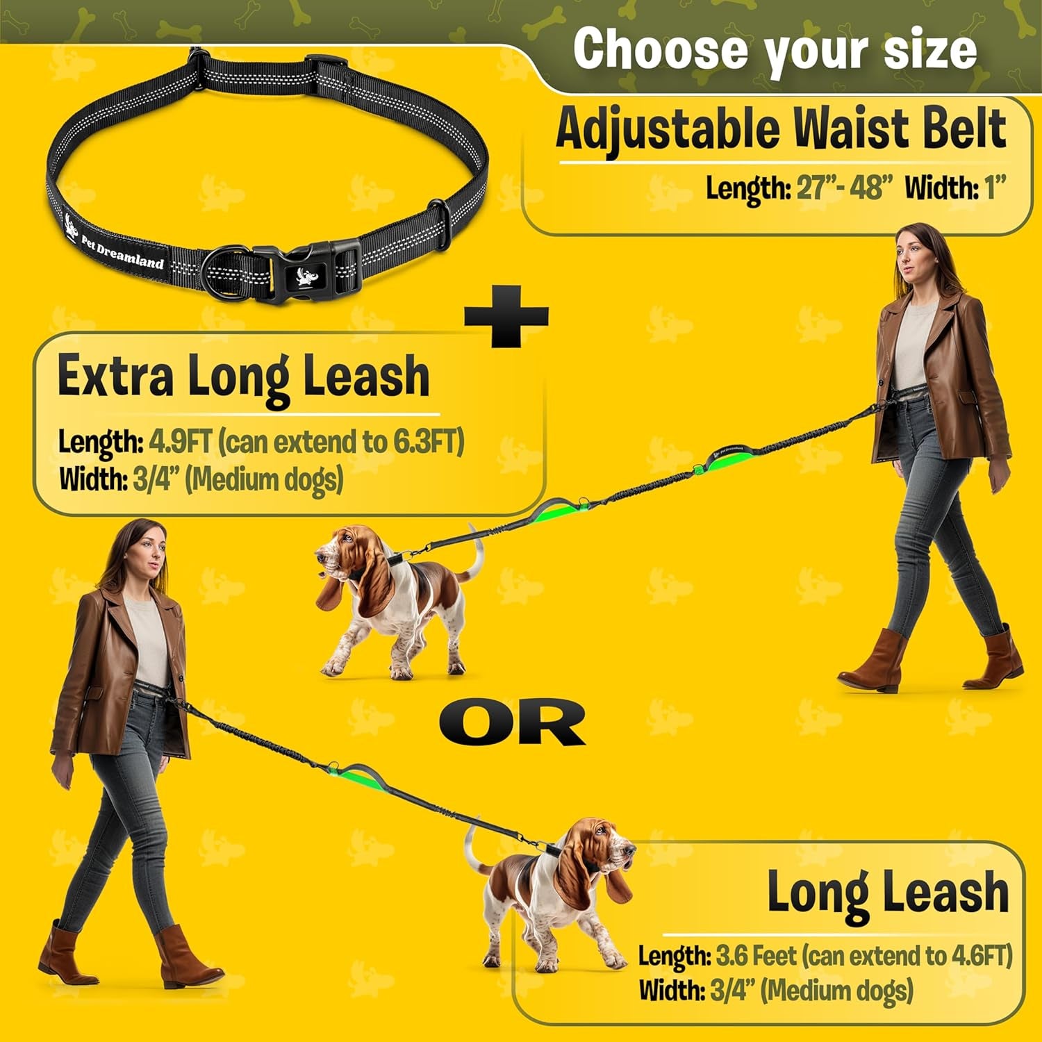 Hands-Free Dog Walking Leash
