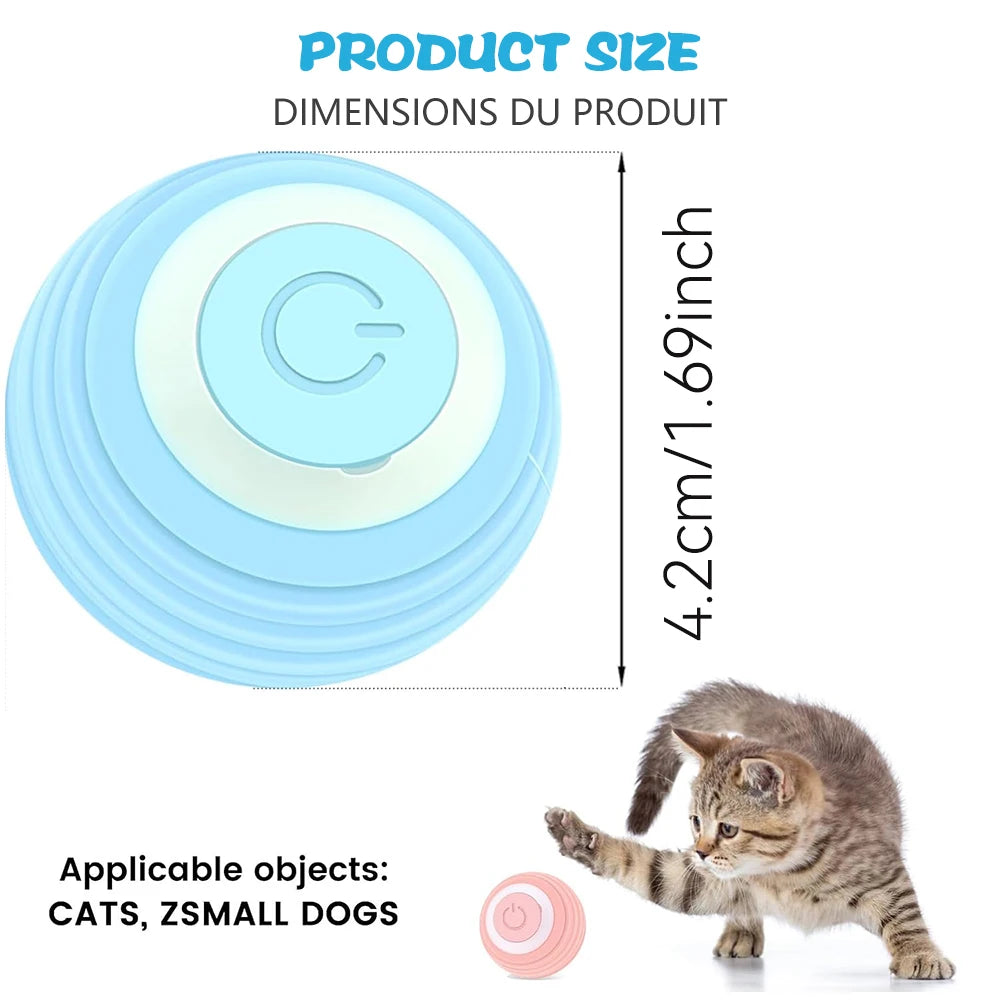 Rechargeable Interactive Cat Ball Toy for Indoor Cats