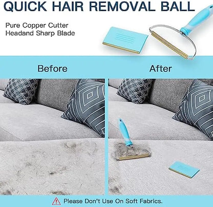 Pet Hair Remover Rake for Carpets & Upholstery