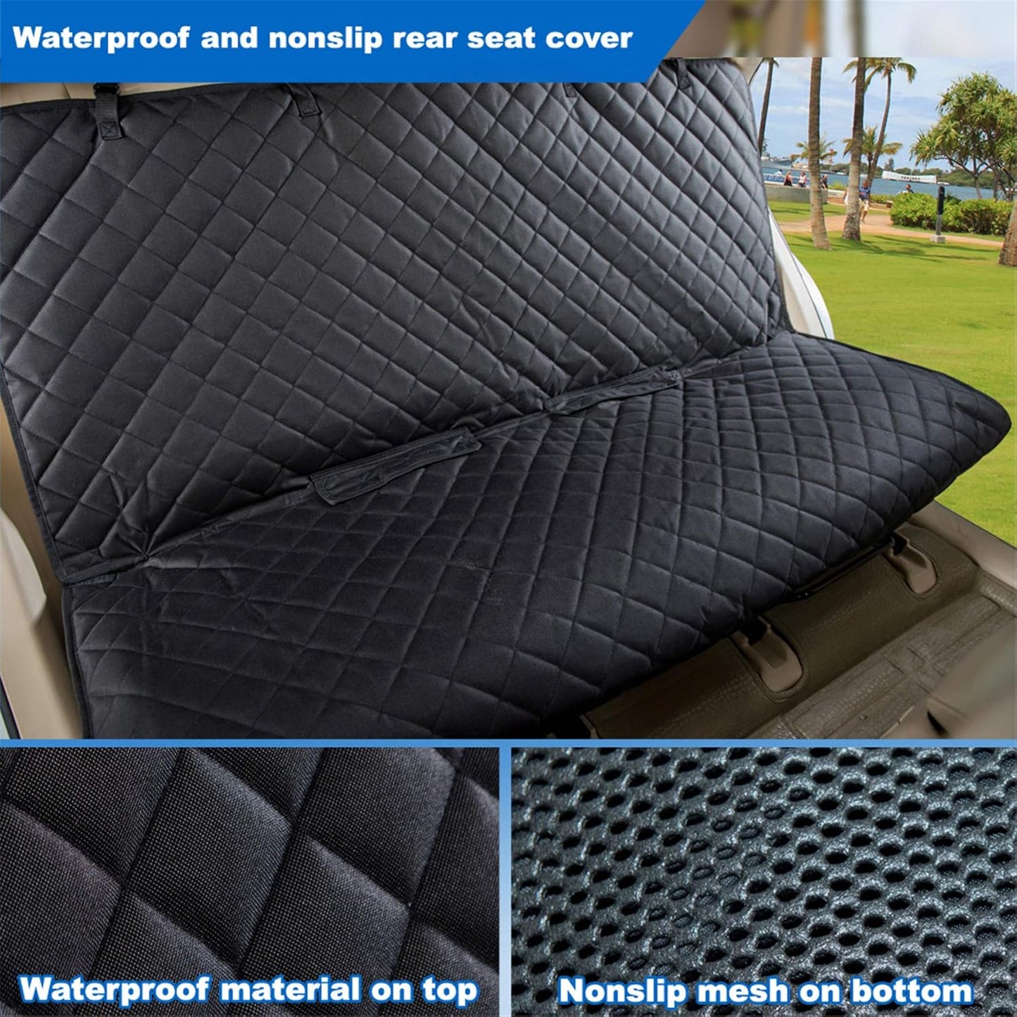 Waterproof Dog Back Seat Cover
