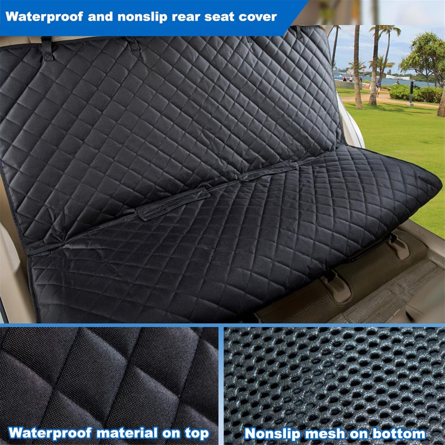 Waterproof Dog Back Seat Cover