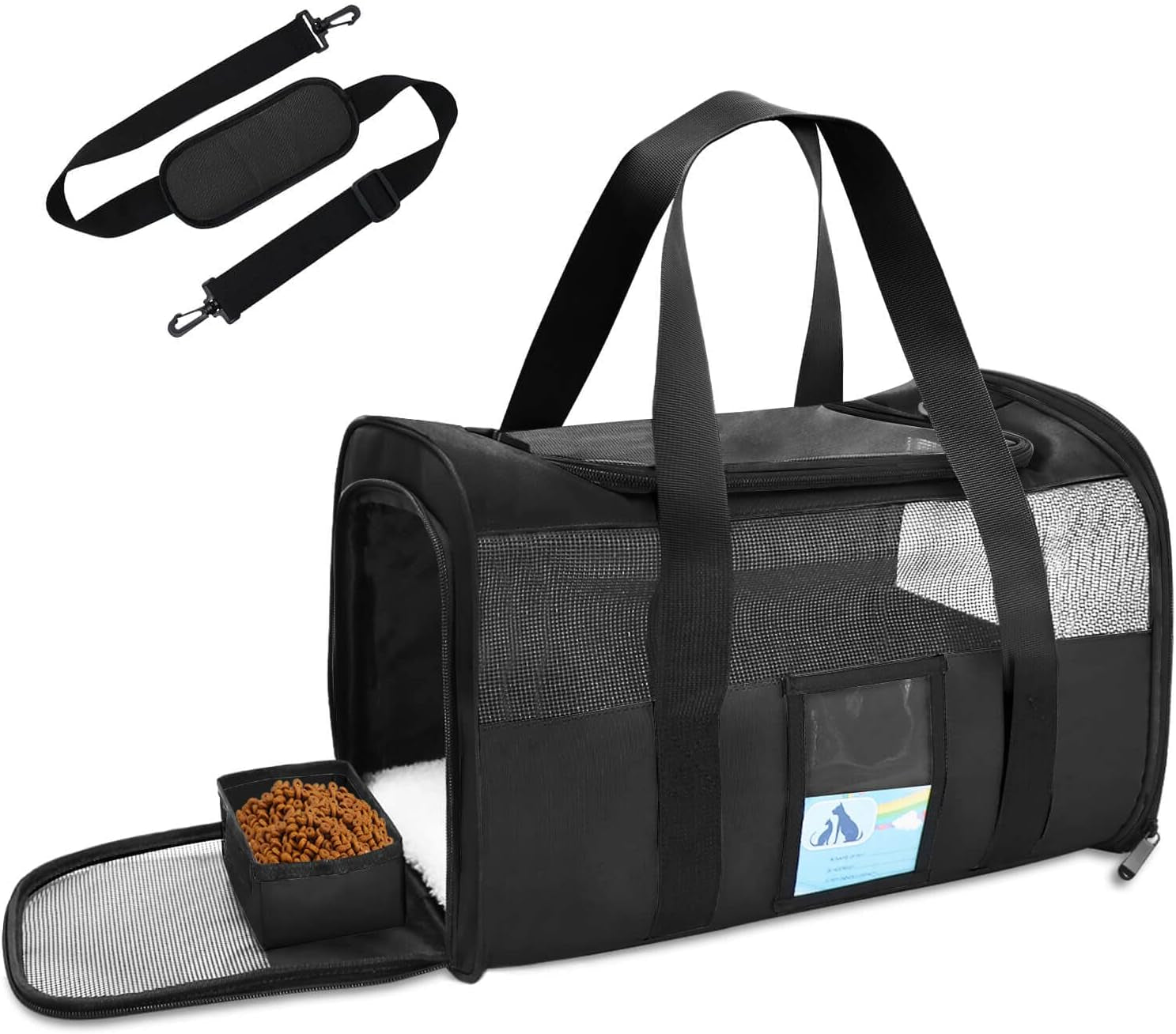 Soft-Sided Pet Carrier for Cats & Small Dogs – Up to 15 lb