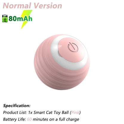 Rechargeable Interactive Cat Ball Toy for Indoor Cats