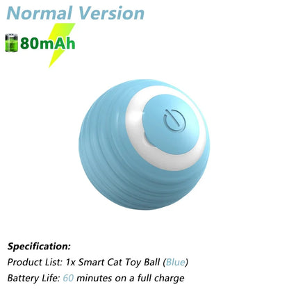 Rechargeable Interactive Cat Ball Toy for Indoor Cats