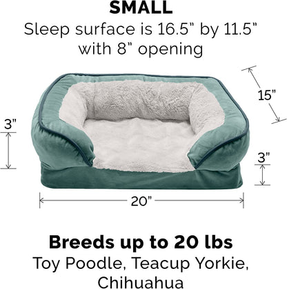 Small Memory Foam Dog Bed with Washable CoverD