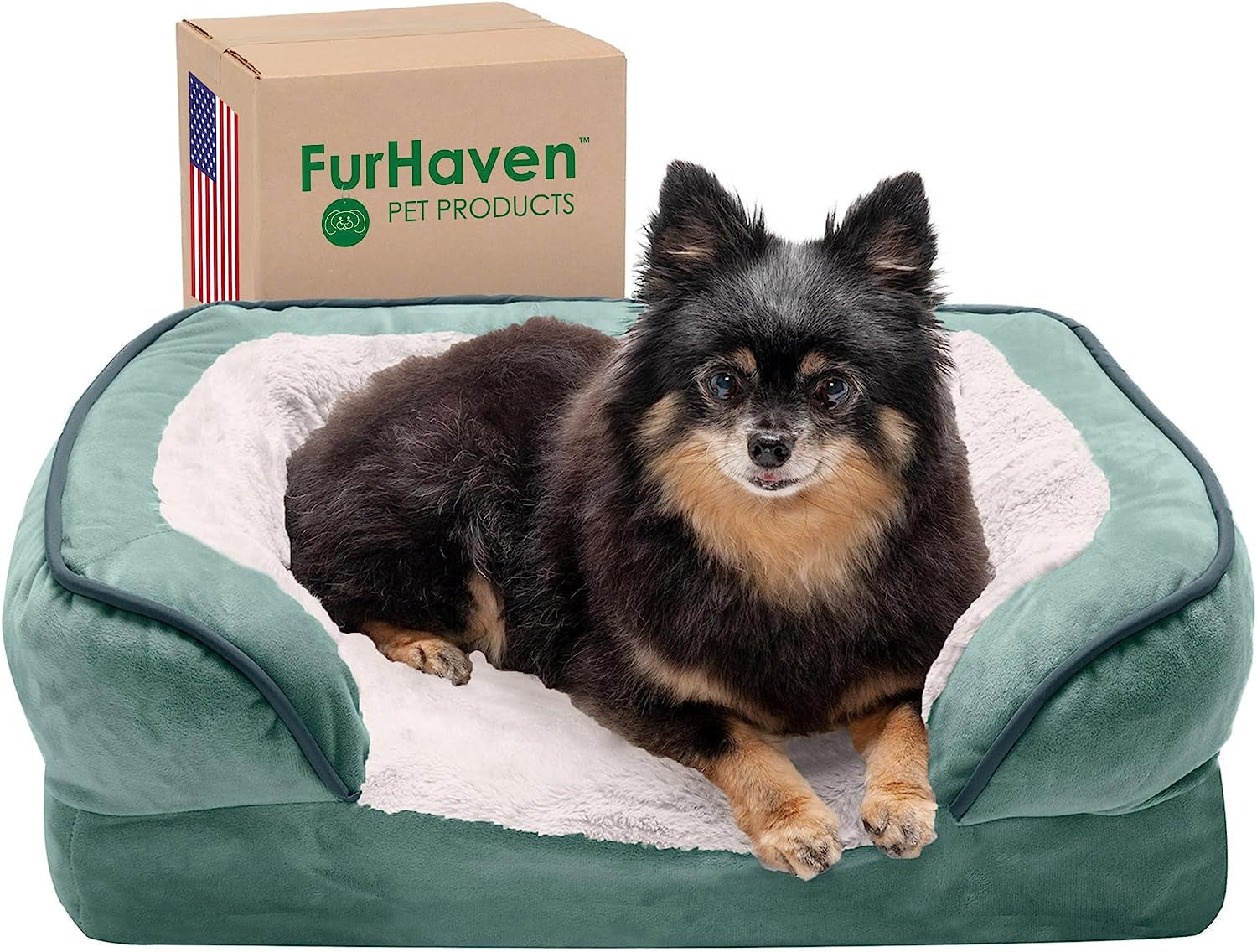 Small Memory Foam Dog Bed with Washable CoverD
