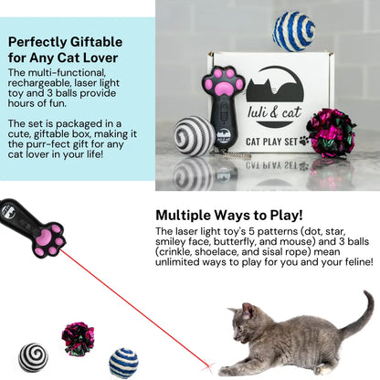 Interactive Cat Laser Toy Set