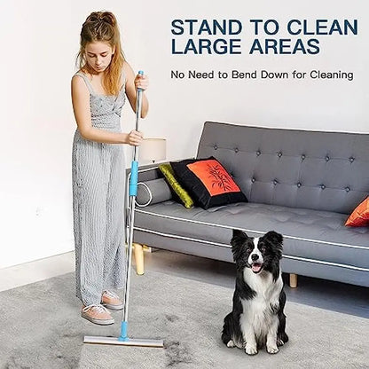 Pet Hair Remover Rake for Carpets & Upholstery