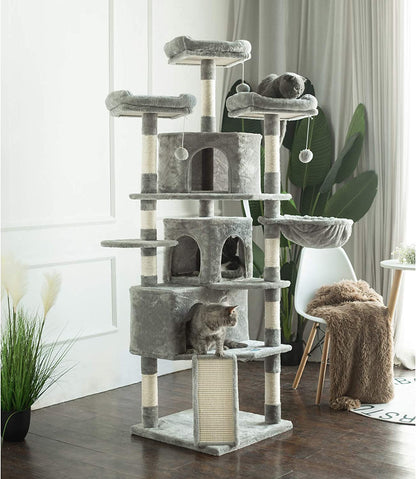 73.4-Inch XL Cat Tree with 3 Condos & Cozy Perches