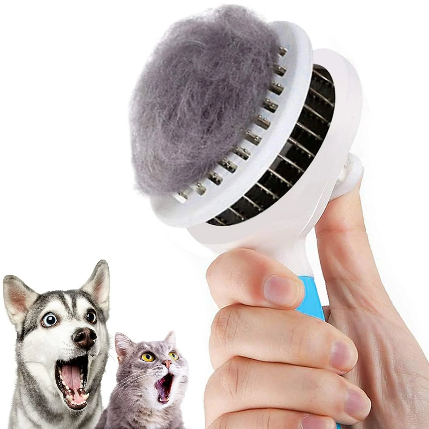 Self-Cleaning Slicker Brush