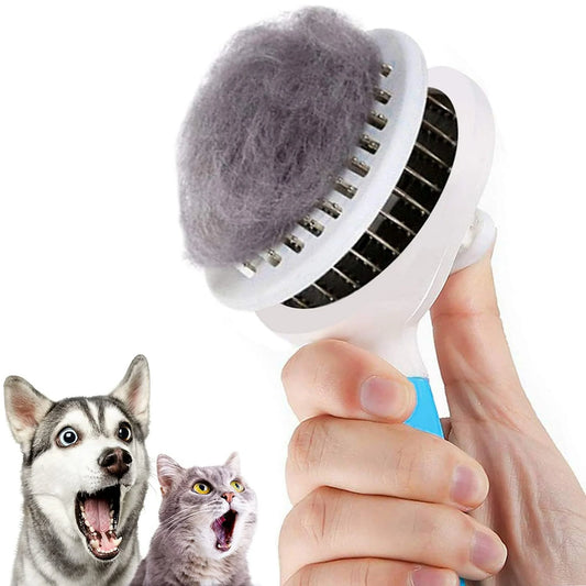 Self-Cleaning Slicker Brush